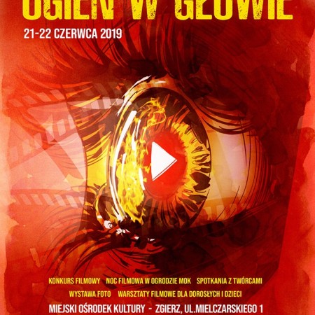 "Ogień w głowie" plakat 2019