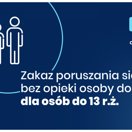 Od 20 kwietnia osoby do13. roku życia na ulicy pod opieką dorosłego