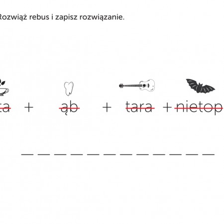 Zabawa w rozwiązywanie rebusu