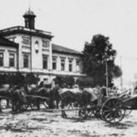 Zdjęcie archiwalne dawny Stary Rynek - dzień targowy