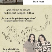 Plakat promujący koncert