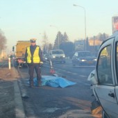 Zdjęcie miejsca wypadku drogowego