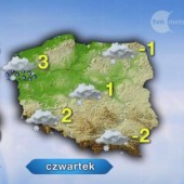 Mapa pogody - fot. TVN Meteo