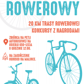 Plakat promujący rajd rowerowy