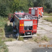 Zdjęcie z interwencji Straży Pożarnej na ul. Miroszewskiej