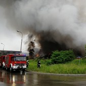 Miejsce pożaru - fot. Starostwo Powiatowe w Zgierzu