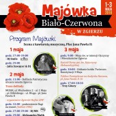 Plakat z programem Majówki