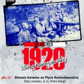 Plakat promujący obchody 98. rocznicy Bitwy Warszawskiej