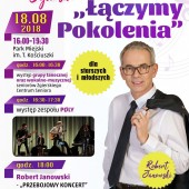 Plakat promujący Zgierski Piknik Seniora "Łączymy Pokolenia"