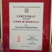 Certifikat - fot. Starostwo Powiatowe w Zgierzu