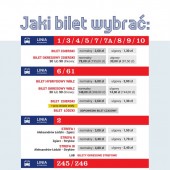 Infografika - jaki bilet wybrać?