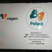 Zdjęcie tabletu dla osób niesłyszących - fot. Wojewódzki Szpital Specjalistyczny