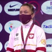 Roksana Zasina na podium