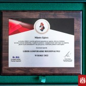 nagroda "Lider Gospodarki Regionalnej w roku 2022" dla Miasta Zgierza