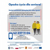 Plakat informacyjny "Przepis na opiekę w powiecie zgierskim"