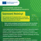 plakat informujący o badaniu statystycznym