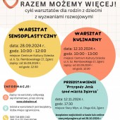 plakat informacyjny z programem wydarzeń