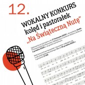 Plakat promujący konkurs wokalny
