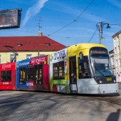 tramwaj na pl. Kilińskiego w Zgierzu