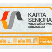 Przód Karty Seniora Województwa Łódzkiego