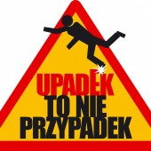 Logo kampanii "Upadek to nie przypadek"