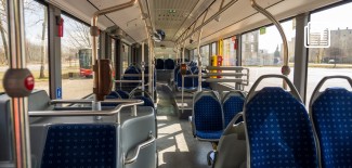 Wnętrze nowego autobusu miejskiego