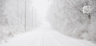 Zaśnieżona droga - foto pixabay