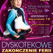 Dyskotekowe zakończenie ferii plakat