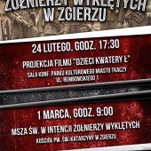Obchody Dnia Żołnierzy Wyklętych w Zgierzu plakat