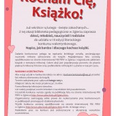 kocham cię książko plakat