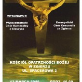 Koncert Pieśni Pasyjnej plakat