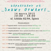Drzwi Otwarte Pracowni 82/84 plakat