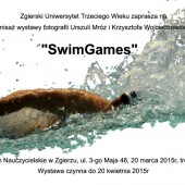 Wernisaż wystawy fotografii "SwimGames" plakat