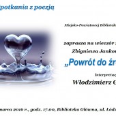 Z cyklu... Spotkania z poezją plakat
