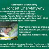 Koncert charytatywny dla Frania plakat