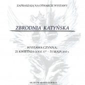 Wystawa "Zbrodnia katyńska" plakat