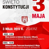 224. rocznica uchwalenia Konstytucji 3 Maja plakat