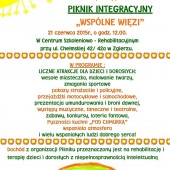 Piknik integracyjny "Wspólne więzi" plakat