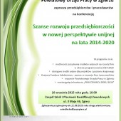 Konferencja dla przedsiębiorców i pracodawców plakat