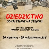 Wystawa "Dziedzictwo Odnalezione na Strychu" plakat
