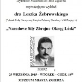 Spotkanie Klubu Historycznego plakat