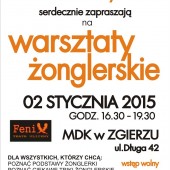 Otwarte warsztaty żonglerskie plakat