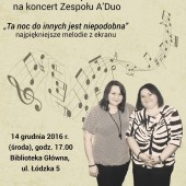 Plakat promujący koncert