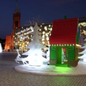 Kraina Świętego Mikołaja na placu Jana Pawła II w Zgierzu