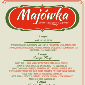 Plakat z programem Majówki