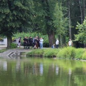 Spotkanie Straży Miejskiej i MOSiR nad Stawem Miejskim - 24.07.2017 r.