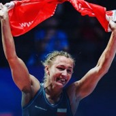 Roksana Zasina na podium MŚ 2017 w Paryżu - fot. Facebook zawodniczki