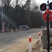 Przejazd kolejowy w Zgierzu - fot. Komenda Powiatowa Policji w Zgierzu