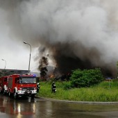 Miejsce pożaru - fot. Starostwo Powiatowe w Zgierzu