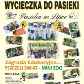 Plakat informacyjny z programem wycieczki